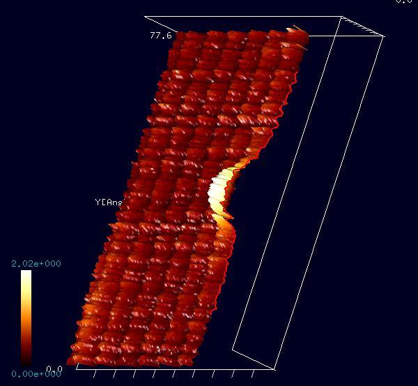 SPM画像の断面図(その2)