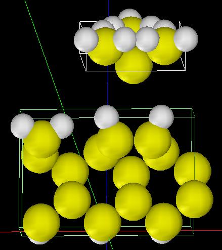 Si(001)-3x1:H表面のSTS計算モデル